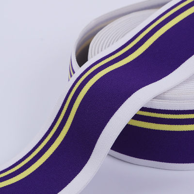 5.5cm breit gestreifter, weicher, elastischer Nylon-Gürtel für Bekleidung