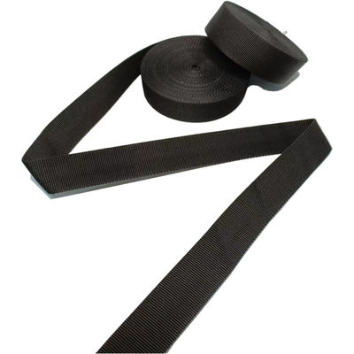 schwarz Plain Weave PP Webbing Polypropylen Dicke Webbing für Rucksack Diy Gürtel Tasche
