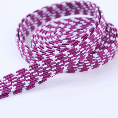 Braided Elastic Colored Flat Polyester Rubber Band For Skipping