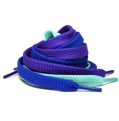 Polyester Color Hollow Shoelace 1CM Flat Herringbone Braided  Rope for Clothing and Shoe Accessories