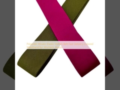 Polyester Woven Elastic Stretch Belt Fast Delivery Colored Waistband for Women's Needs