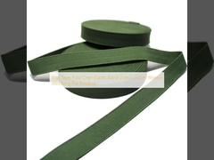 Bias Tape Fold Over Elastic Band 2cm Custom Woven Webbing For Binding