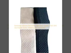 Swimwear Silicone Dot Elastic Tape High Quality 1 Inch Anti slip Gripper Elastic Webbing for Sportswear
