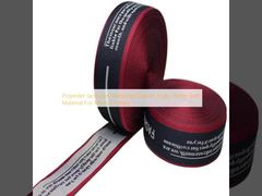 Polyester Jacquard Webbing Custom Logo 30mm Soft Material For Men's Clothes